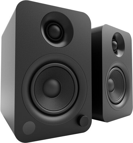 Kanto Yu Bluetooth 140W Bookshelf Speakers Black - Kanto YU Bluetooth Wireless 140 Watt Powered Bookshelf Speakers - Pair (Black)