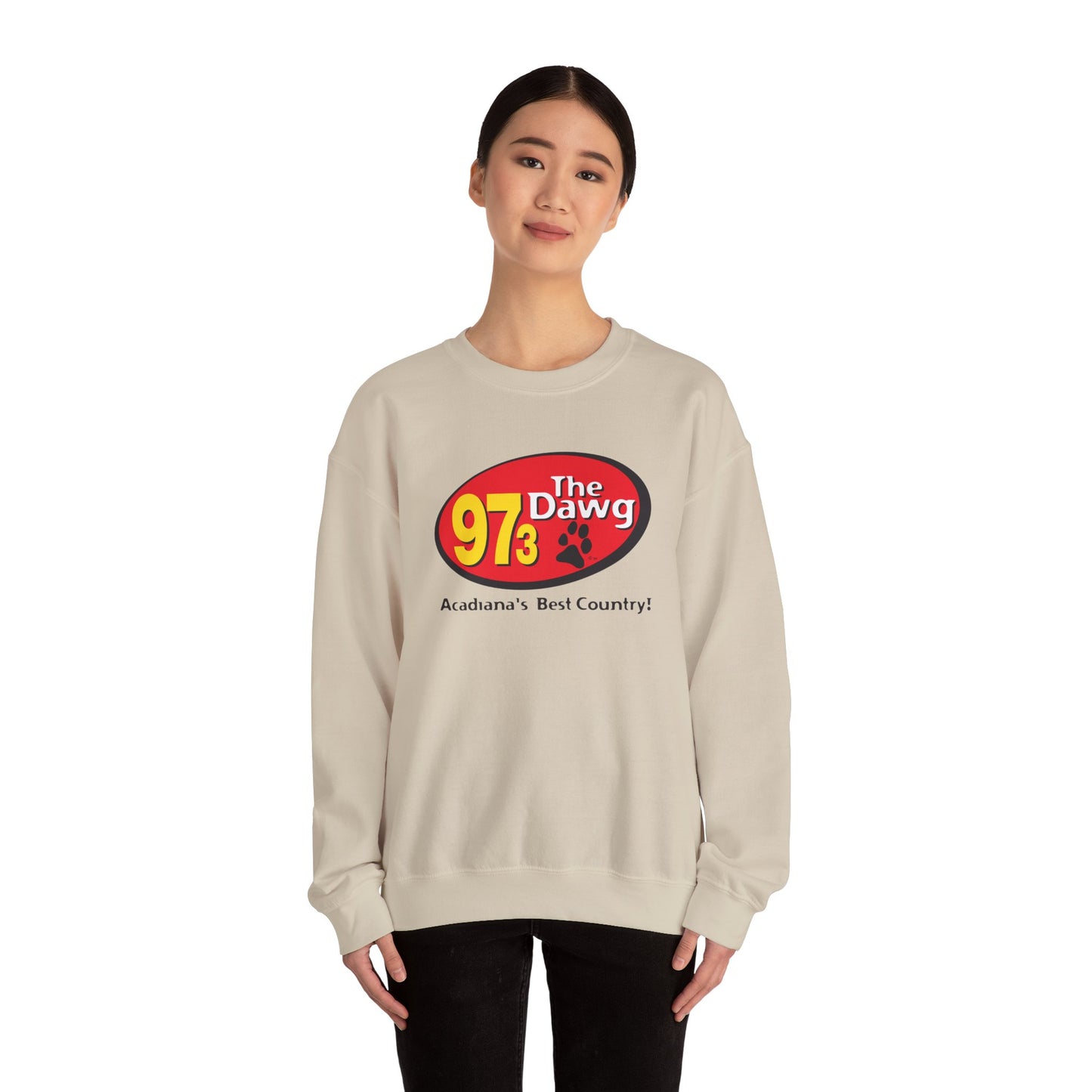 97.3 The Dawg Unisex Heavy Blend™ Crewneck Sweatshirt