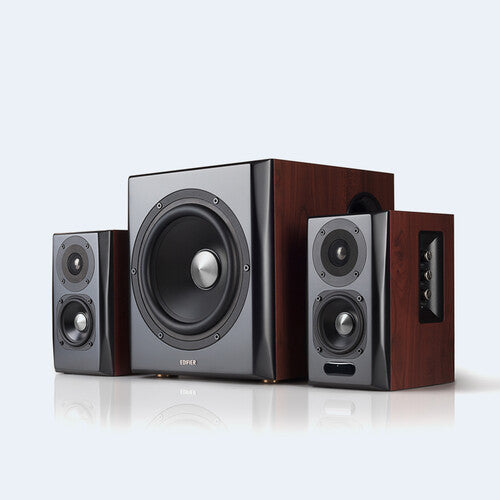 Edifier S350Db Bt Multi-Media Speakers Subwoofer B - Edifier S350DB Bluetooth Bookshelf Multi-Media Speakers with Subwoofer 120 Watts (Brown)