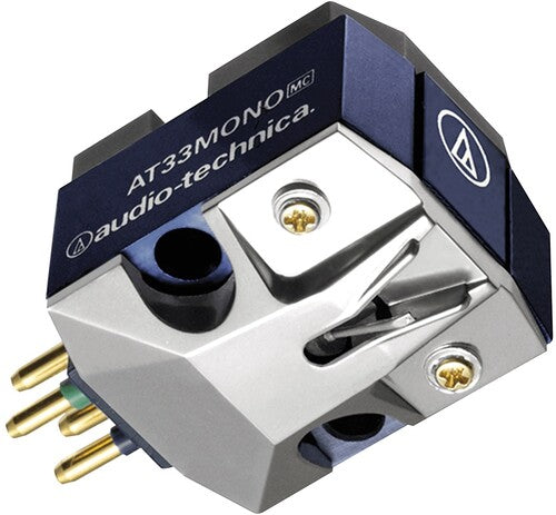 Audio Technica at33Mono Dual Moving Coil Cartridge - Audio Technica AT33MONO Dual Moving Coil Cartridge Navy Silver