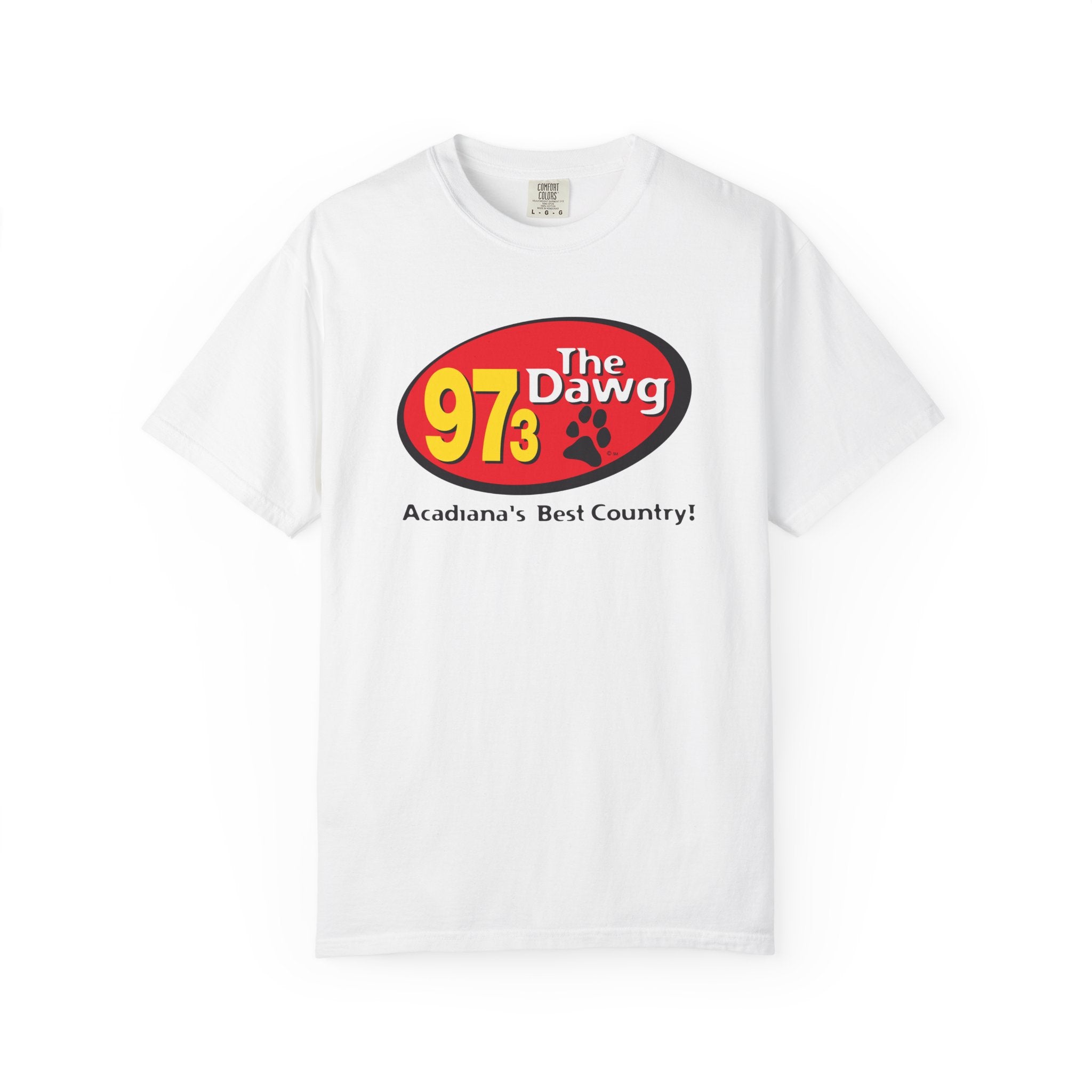 97.3 The Dawg Unisex Garment-Dyed T-shirt
