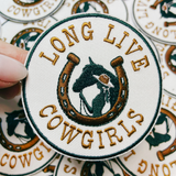 3" Long Live Cowgirls - Embroidered Hat Patch