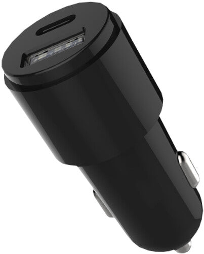 Car Charger Usb C/a Pd 23W Blk - GEMS -USB-C 23W Car Charger: Black