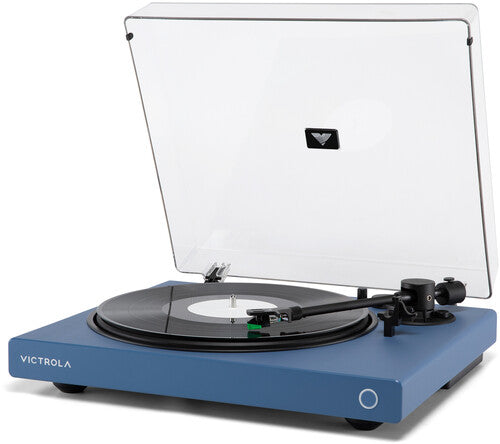 Victrola Vpt1520Blu Wave Bluetooth Turntable Blue - Victrola VPT-1520-BLU Wave Bluetooth Turntable (Blue)