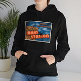 Train Station Postcard Hoodie