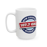 107.7 GNA New Country Ceramic Mug, (11oz, 15oz)