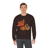 Running on Pumpkin Spice Country Music  Crewneck Sweatshirt