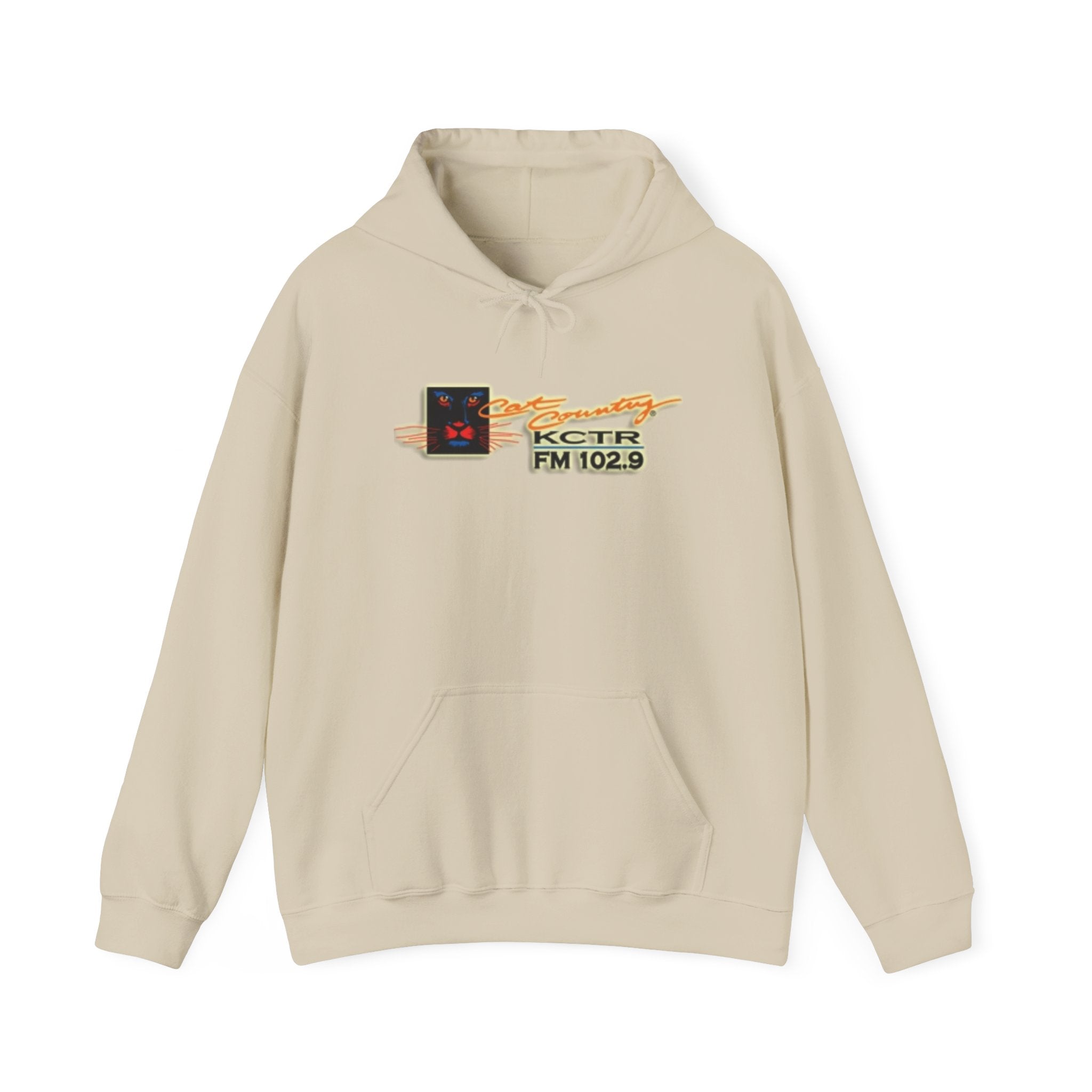 Retro Cat Country 102.9 KCTR Unisex Heavy Blend™ Hooded Sweatshirt