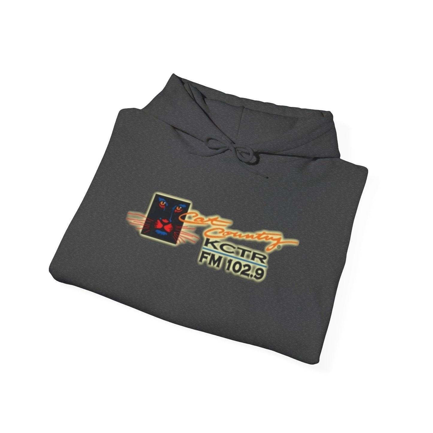 Retro Cat Country 102.9 KCTR Unisex Heavy Blend™ Hooded Sweatshirt