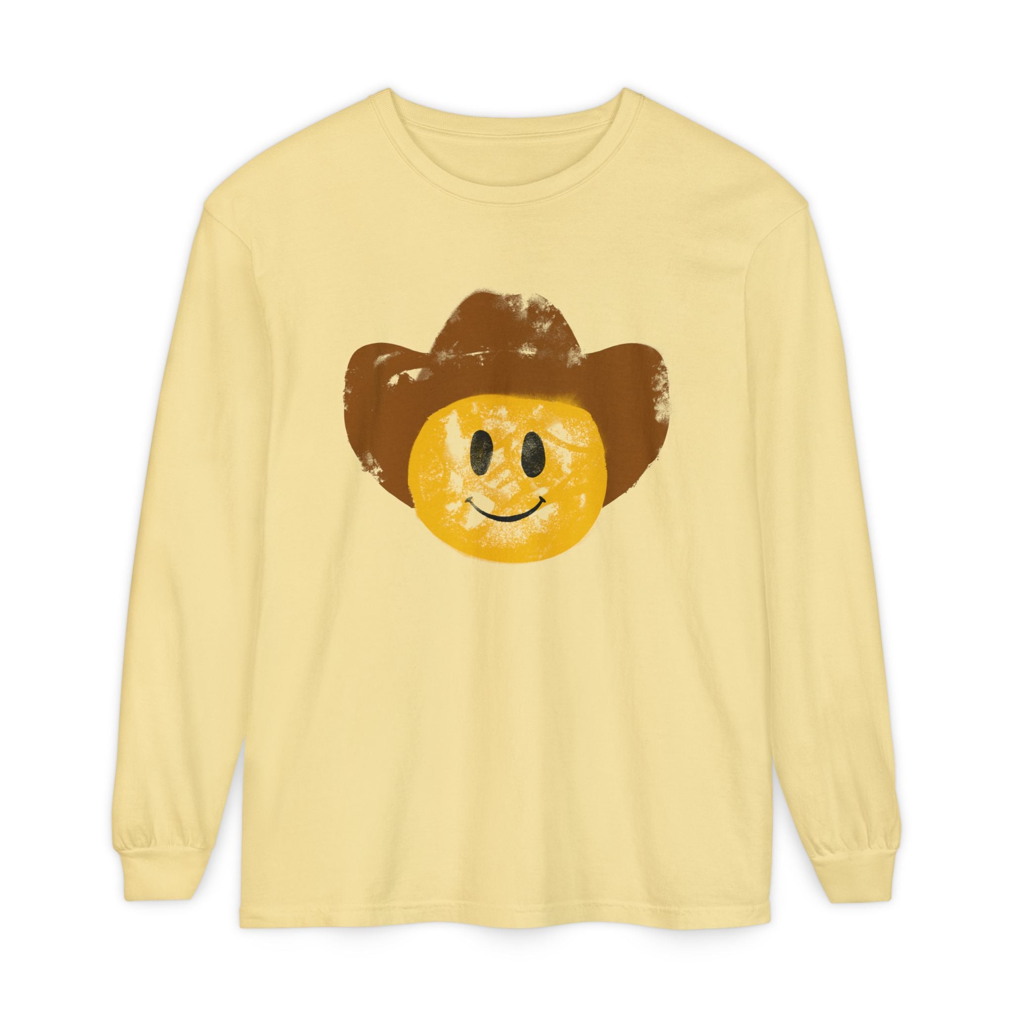 Cowboy SmileyLong Sleeve T-Shirt