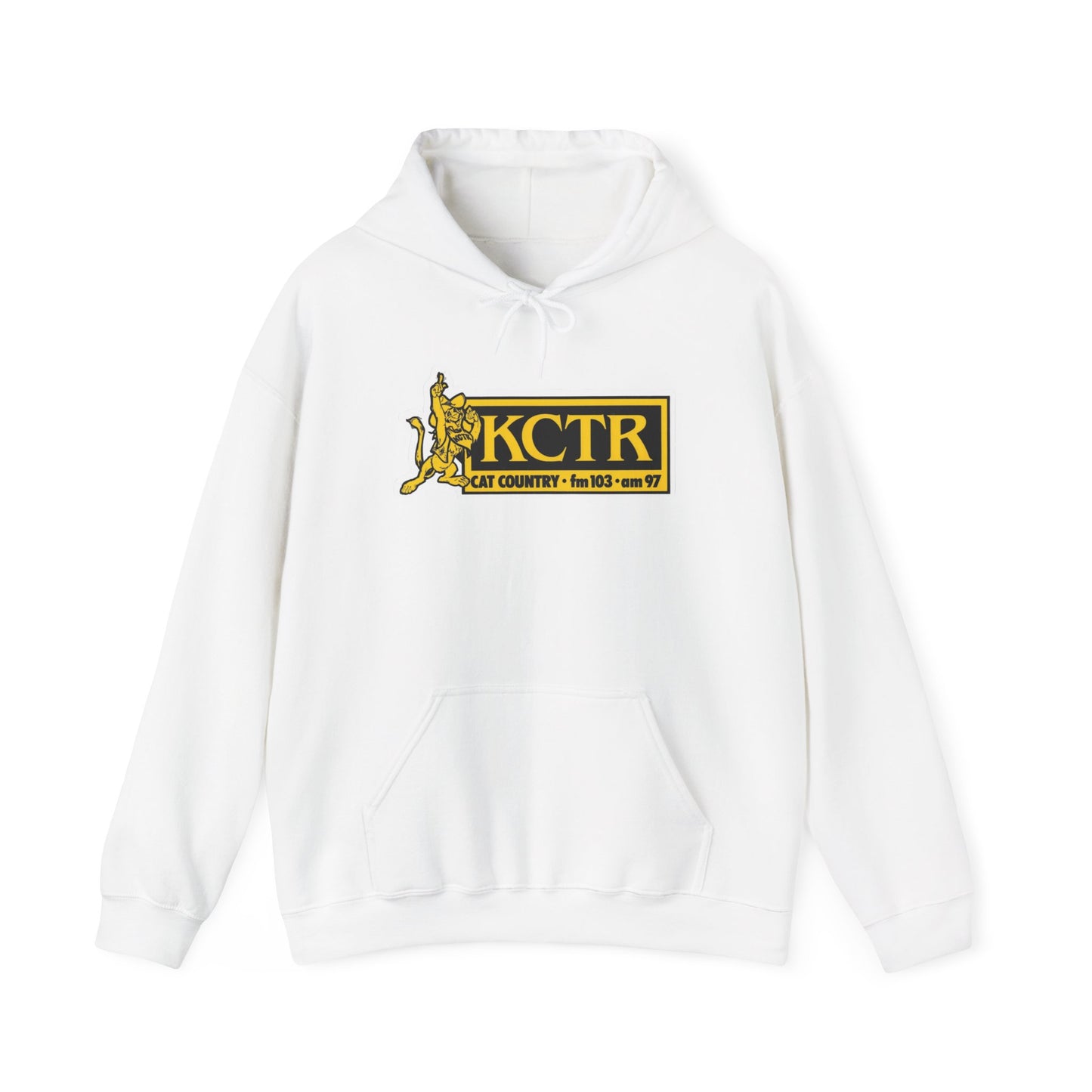 Retro Cat Country 102.9 KCTR Unisex Heavy Blend™ Hooded Sweatshirt