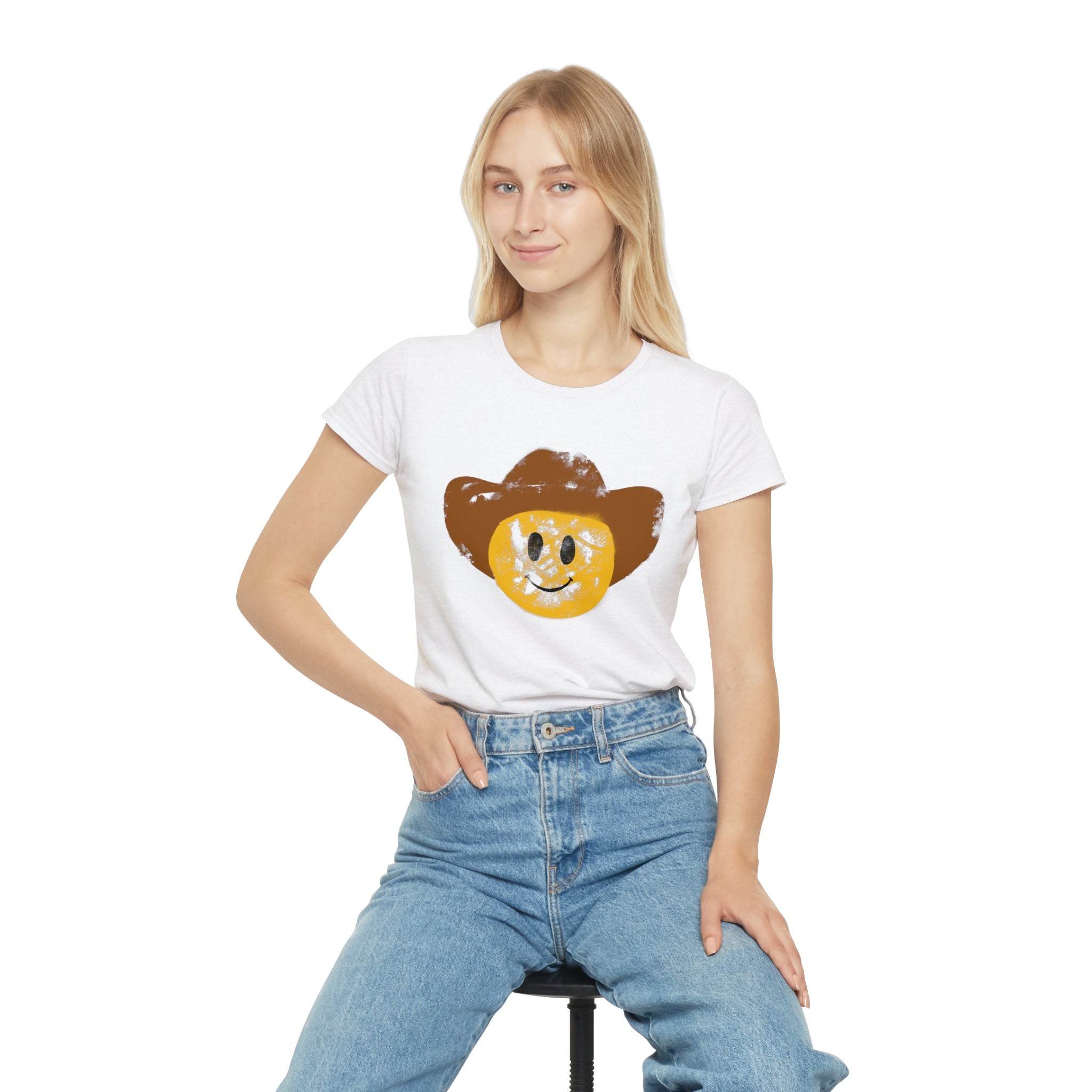 Cowboy Smiley T-Shirt Women's Fit
