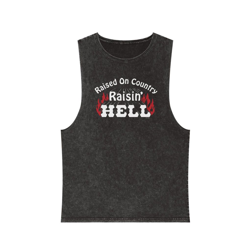 Raised on Country, Raisin’ Hell Stonewash Tank Top