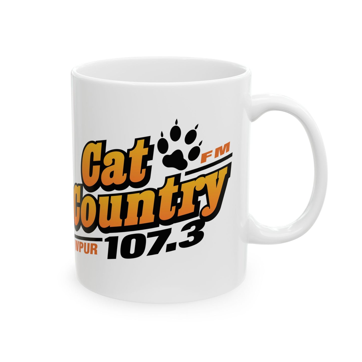 Cat Country 107.3 Ceramic Mug, (11oz, 15oz)