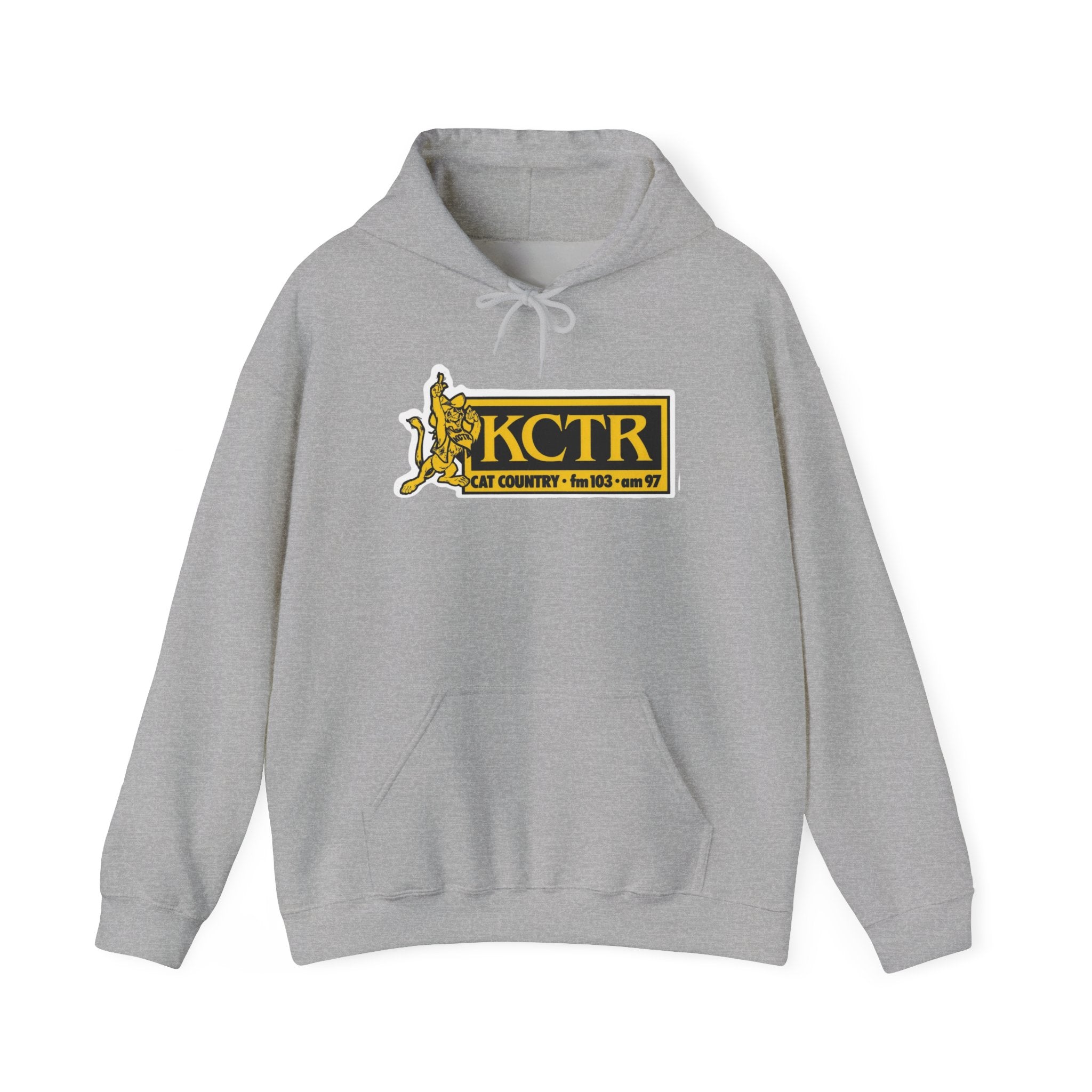 Retro Cat Country 102.9 KCTR Unisex Heavy Blend™ Hooded Sweatshirt