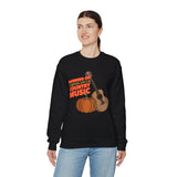 Running on Pumpkin Spice Country Music  Crewneck Sweatshirt