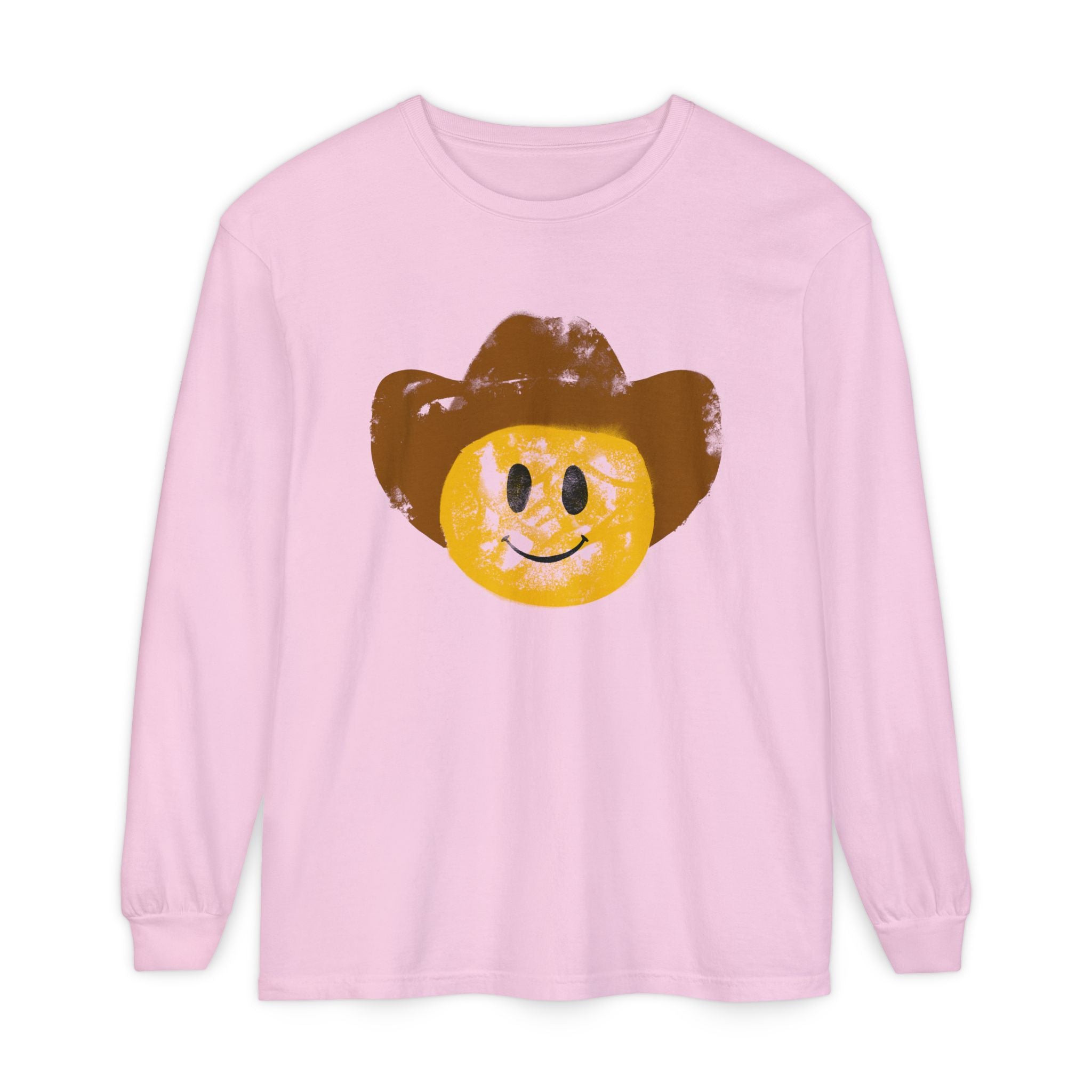 Cowboy SmileyLong Sleeve T-Shirt