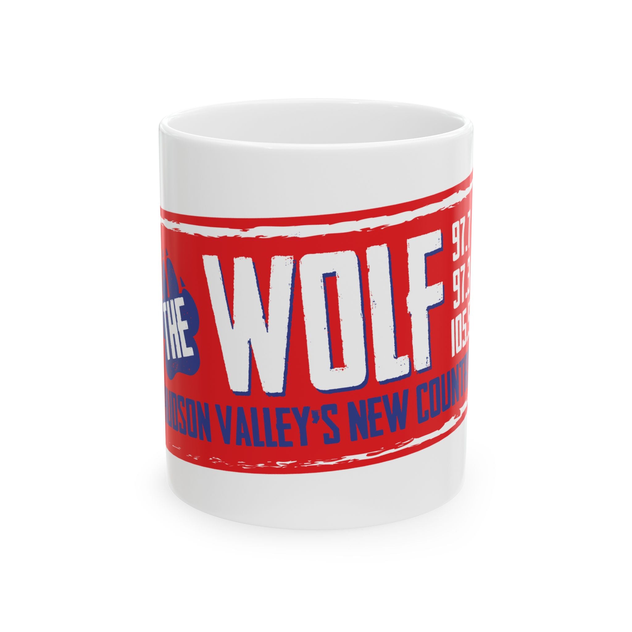 97.7/97.3 The Wolf Ceramic Mug, (11oz, 15oz)