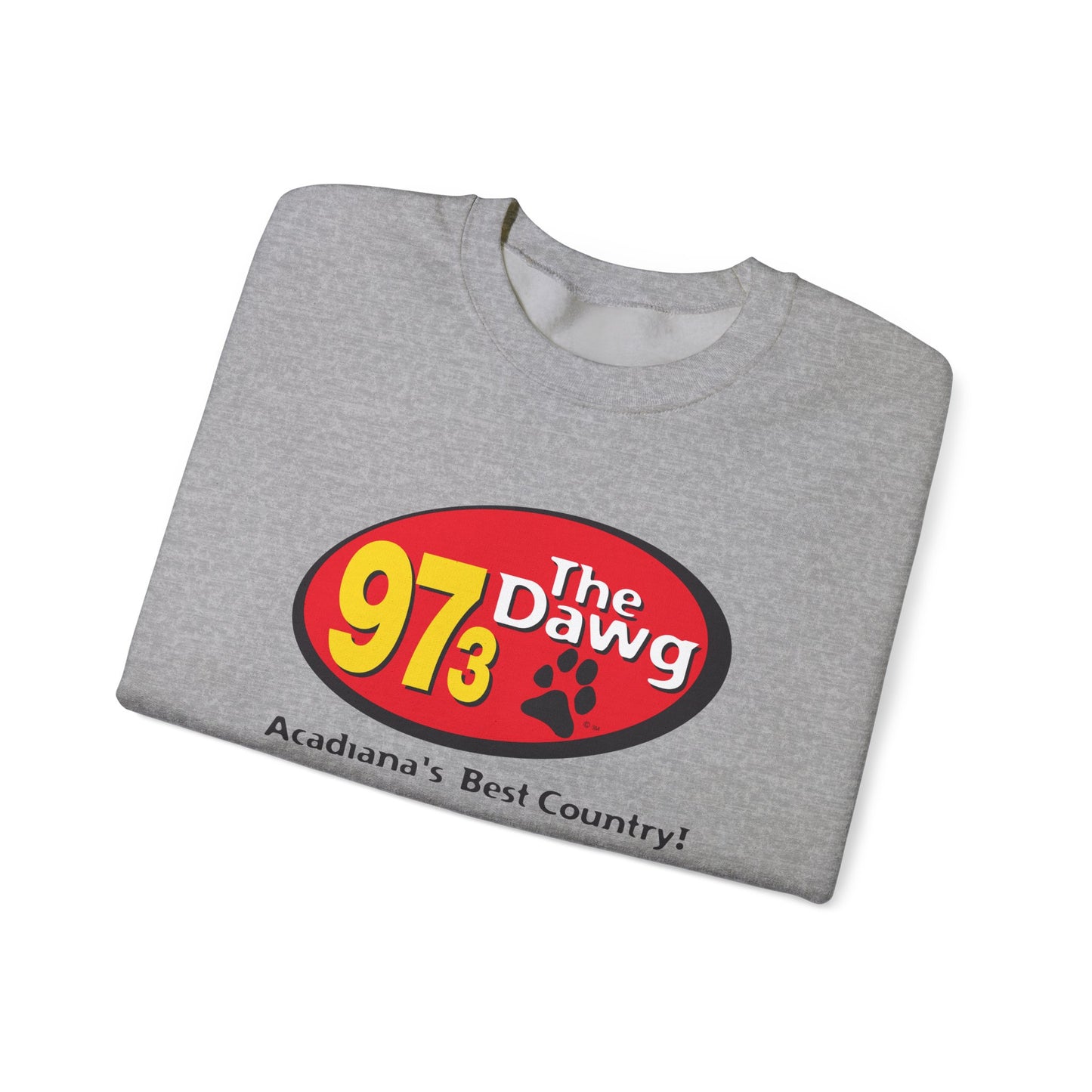 97.3 The Dawg Unisex Heavy Blend™ Crewneck Sweatshirt