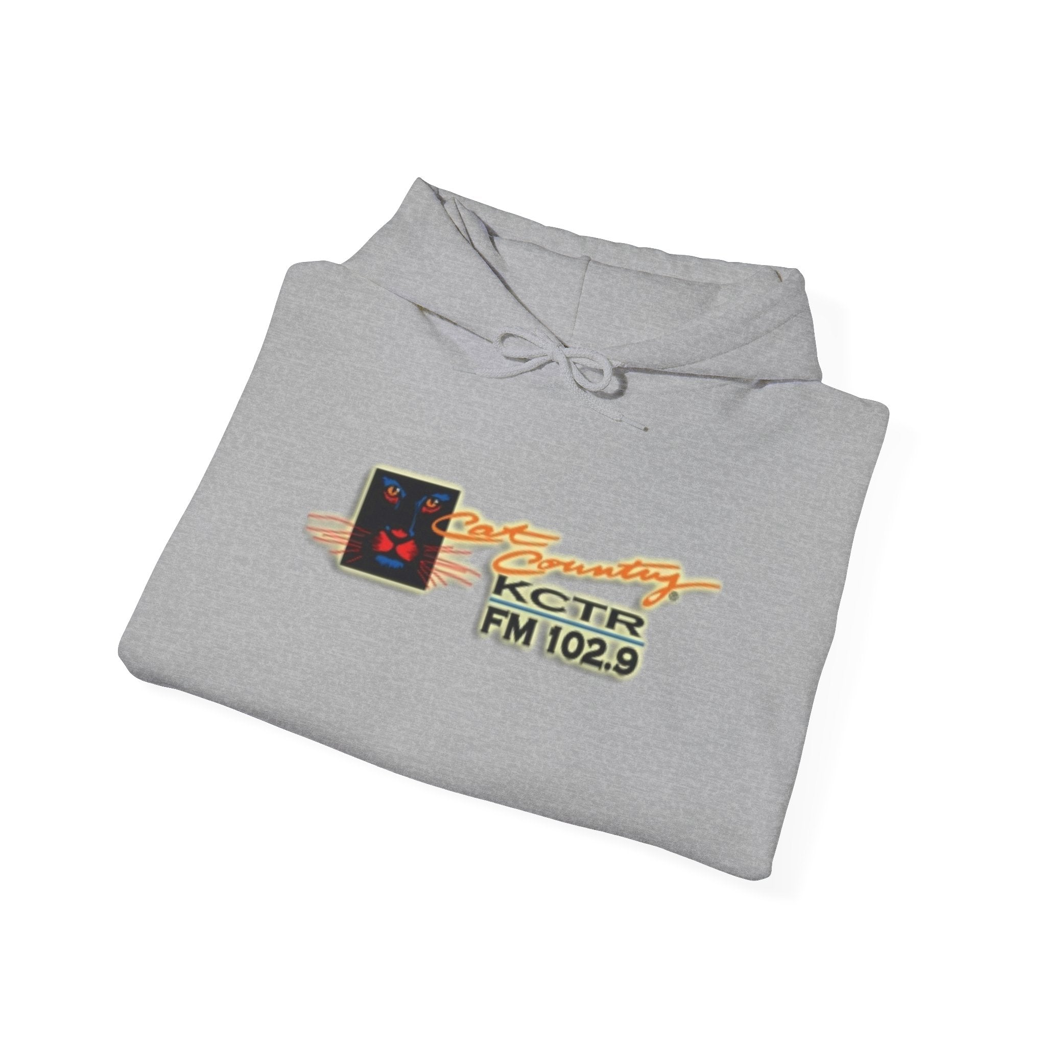 Retro Cat Country 102.9 KCTR Unisex Heavy Blend™ Hooded Sweatshirt
