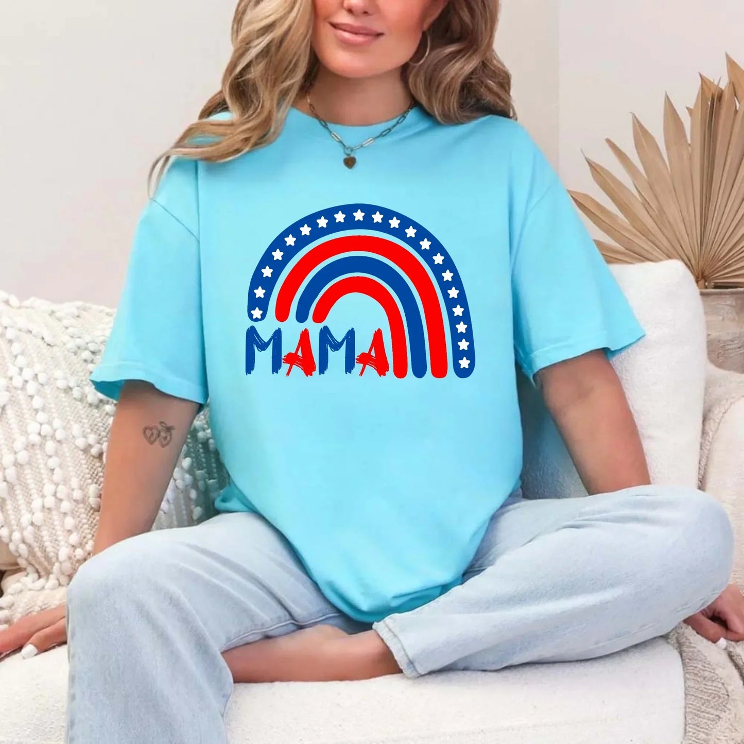 Patriotic Mama & Mini Matching T-Shirt Set – 4th of July