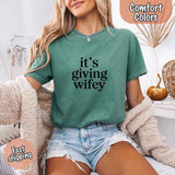 It's Giving Wifey Comfort Colors Tee – Bride to Be Wedding Gift