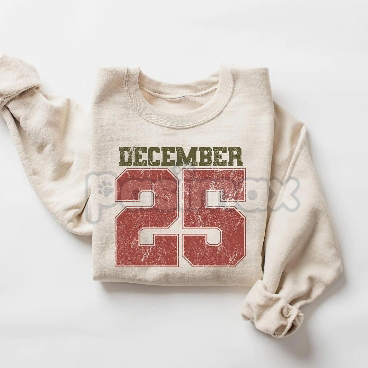 Retro December 25th Christmas Sweatshirt – Vintage Holiday Clothing Crewneck for Women