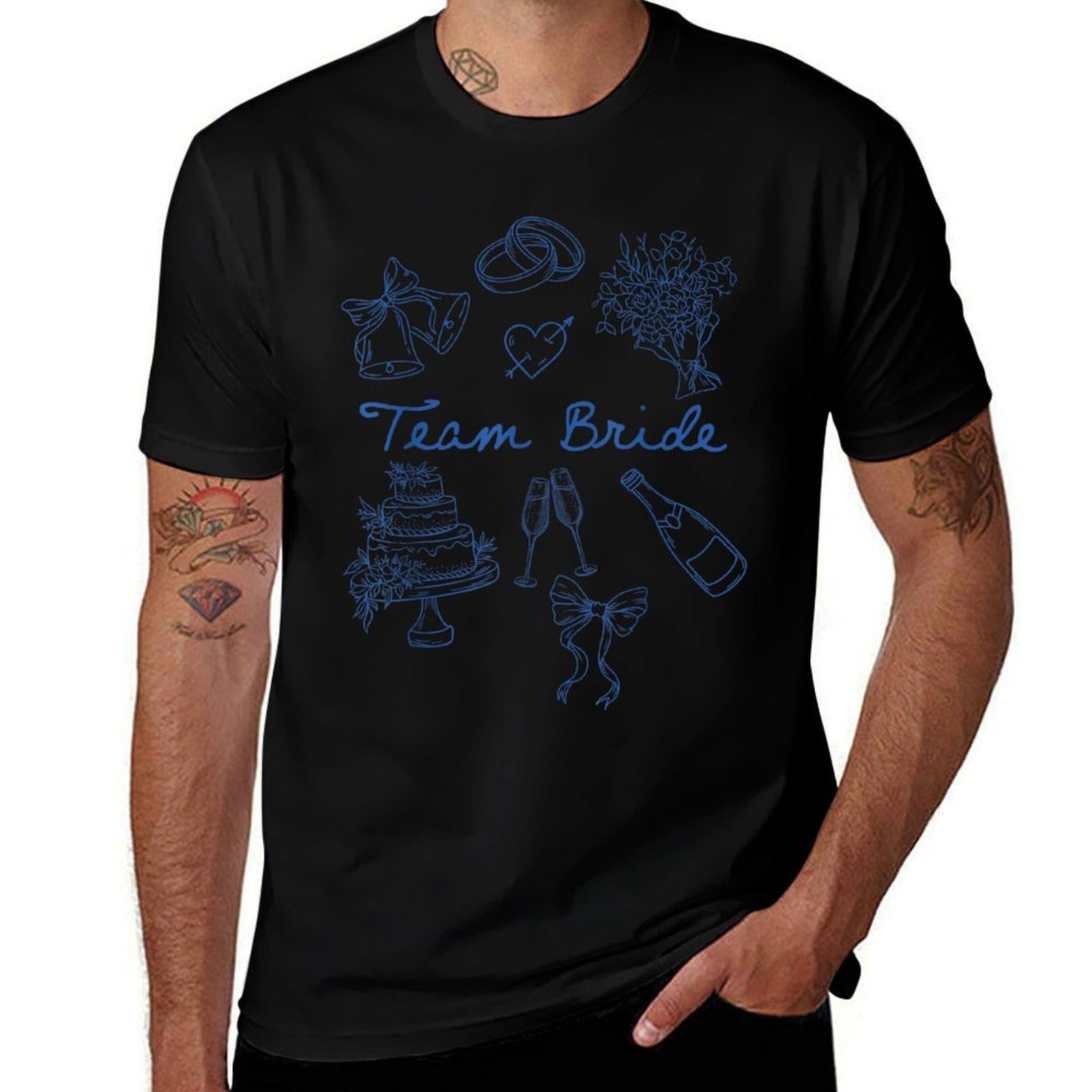 Team Bride Bridesmaid Bow Bachelorette Party Tee – Wedding Shirt