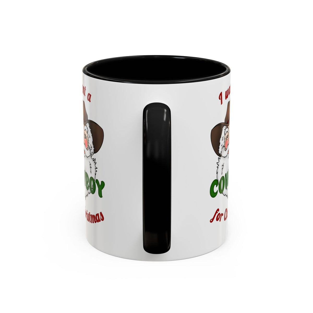 Cowboy for Christmas Accent Coffee Mug (11, 15oz)