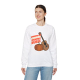Running on Pumpkin Spice Country Music  Crewneck Sweatshirt