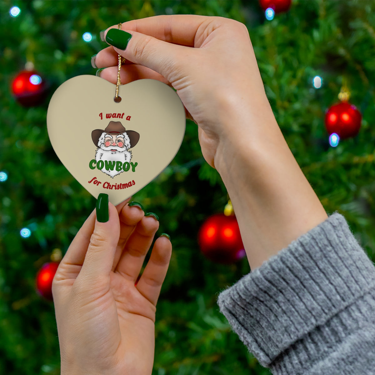 Cowboy Christmas Ornament