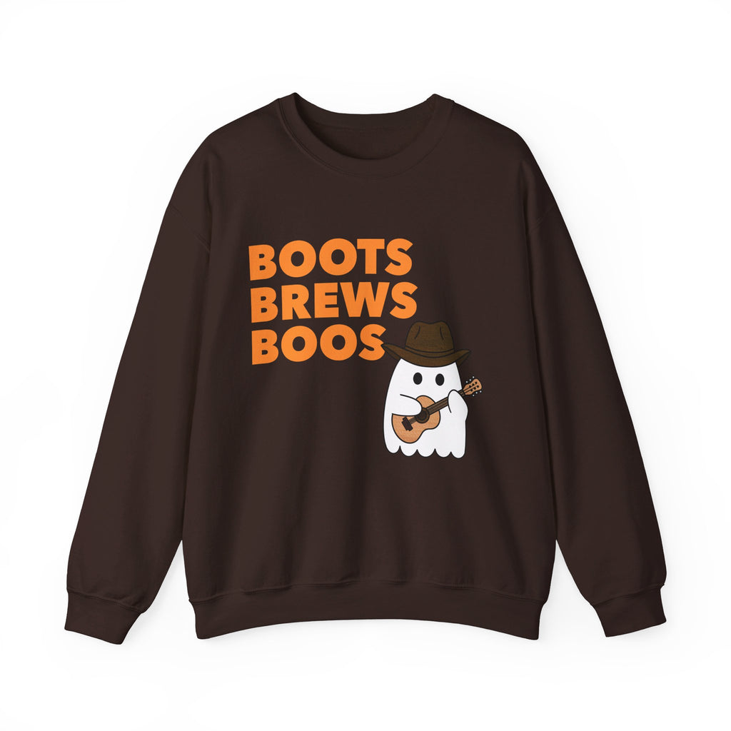 Boots Brews Boos Crewneck Sweatshirt