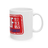 97.7/97.3 The Wolf Ceramic Mug, (11oz, 15oz)