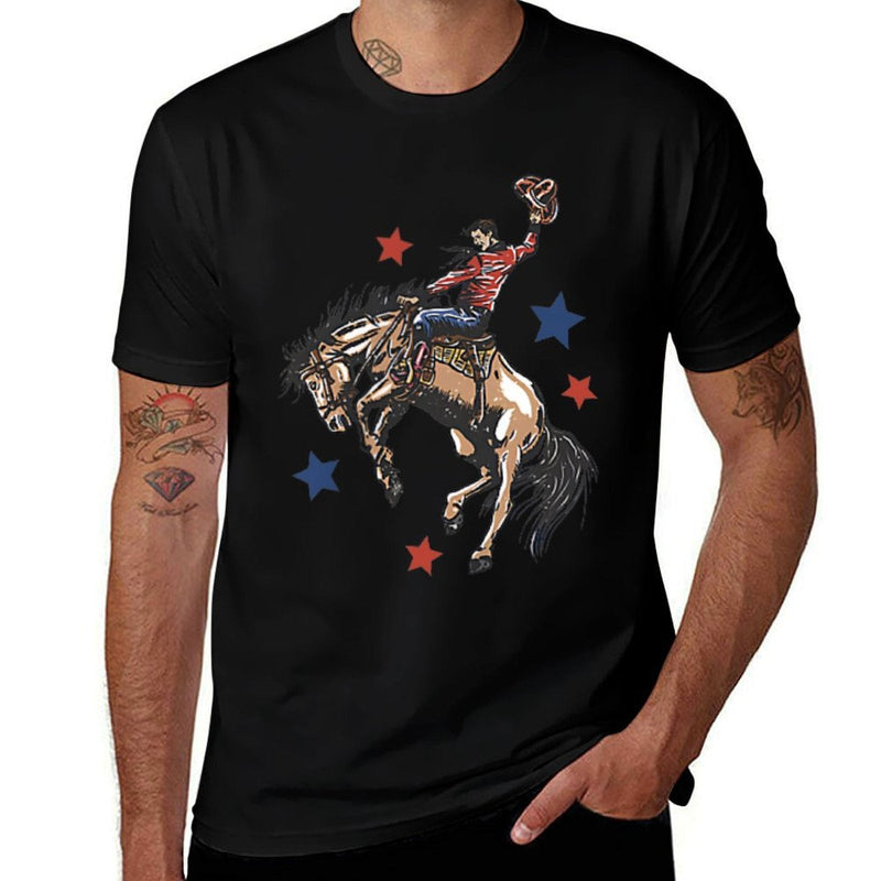 Makes America a Cowboy Again Western Country Stretchy Tee