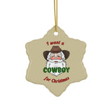 Cowboy Christmas Ornament