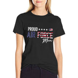 US Proud Air Force Mom Trendy Pattern T-Shirt – 180GSM Cotton