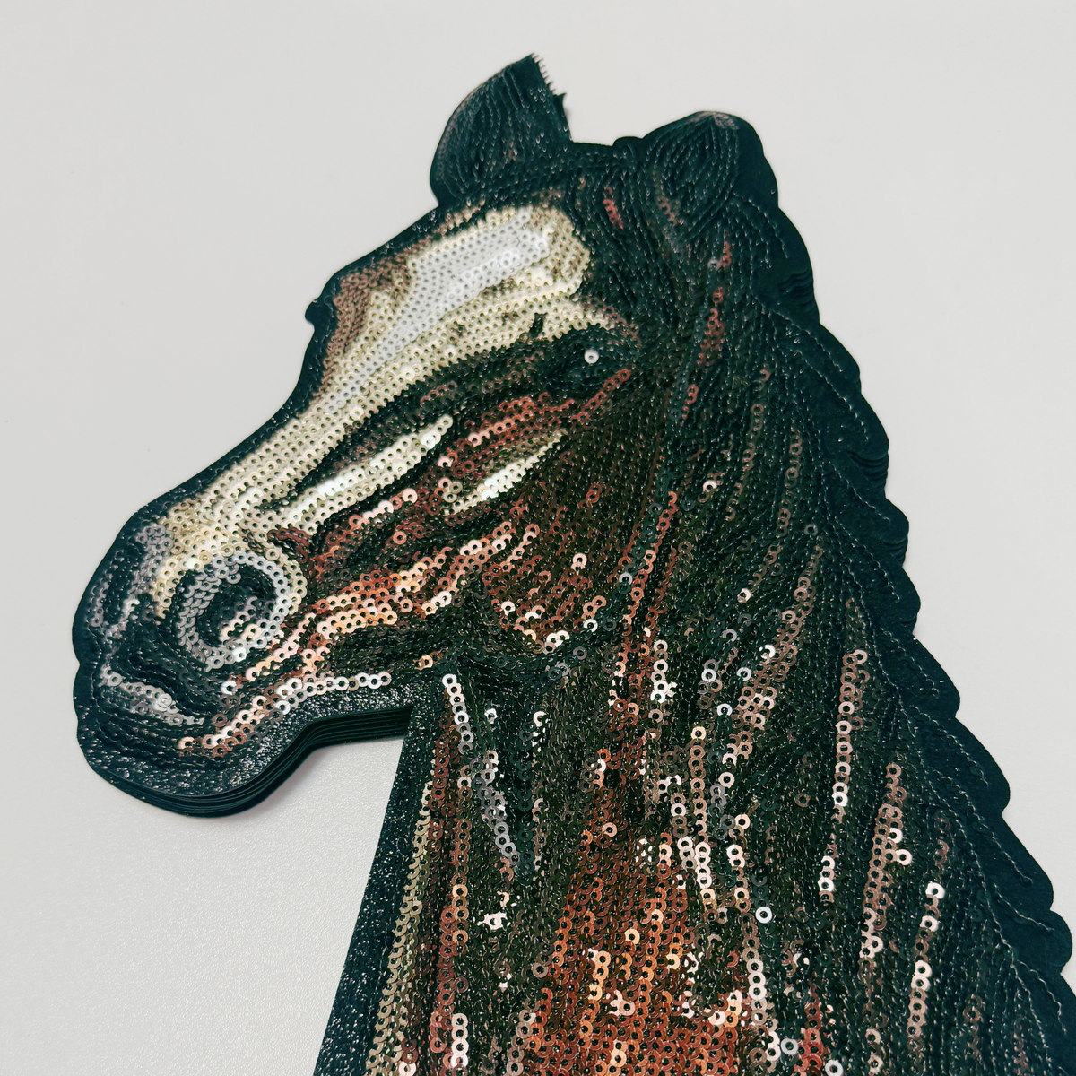 10" SEQUIN Western Horse - Sequin Patch
