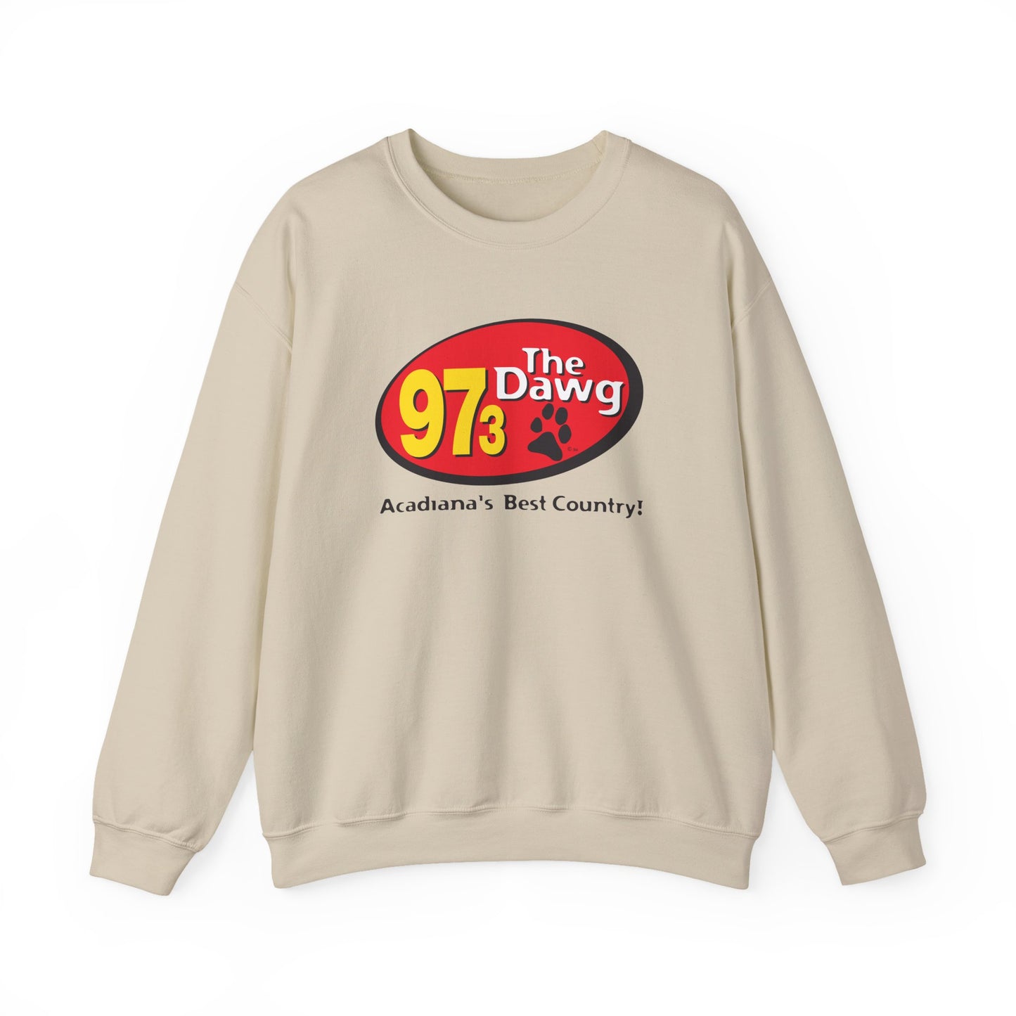 97.3 The Dawg Unisex Heavy Blend™ Crewneck Sweatshirt