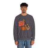 Running on Pumpkin Spice Country Music  Crewneck Sweatshirt