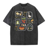 Women's Vintage Acid Wash T-Shirt – Retro Oversized Mineral Faded Tee, Premium Lightweight Cotton Distressed Streetwear Top