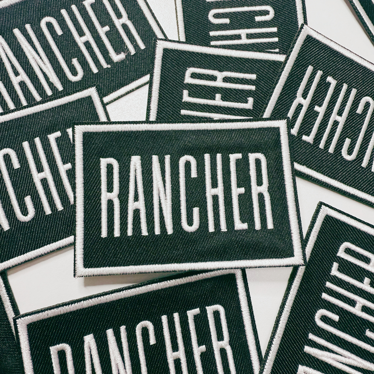 3" RANCHER - Embroidered Hat Patch