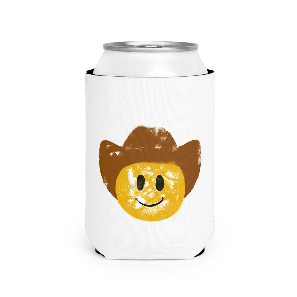 Cowboy Smiley Can Cooler