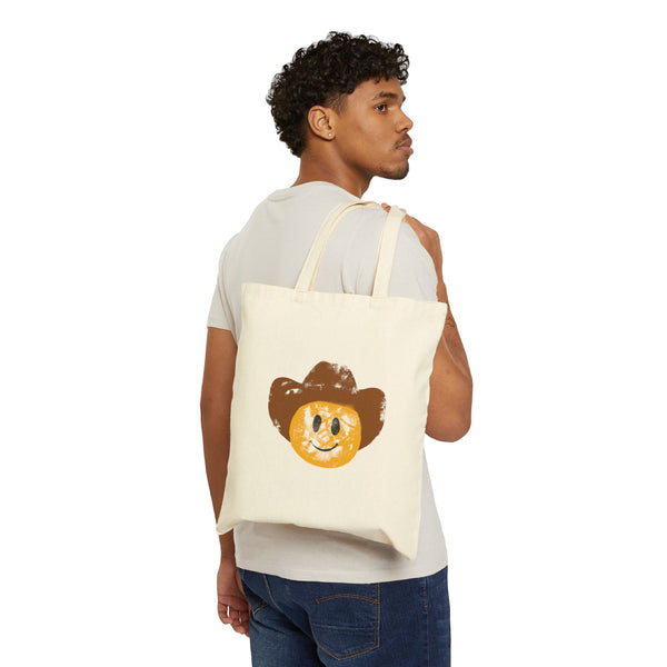 Cowboy Smiley Tote Bag