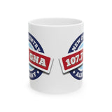 107.7 GNA New Country Ceramic Mug, (11oz, 15oz)