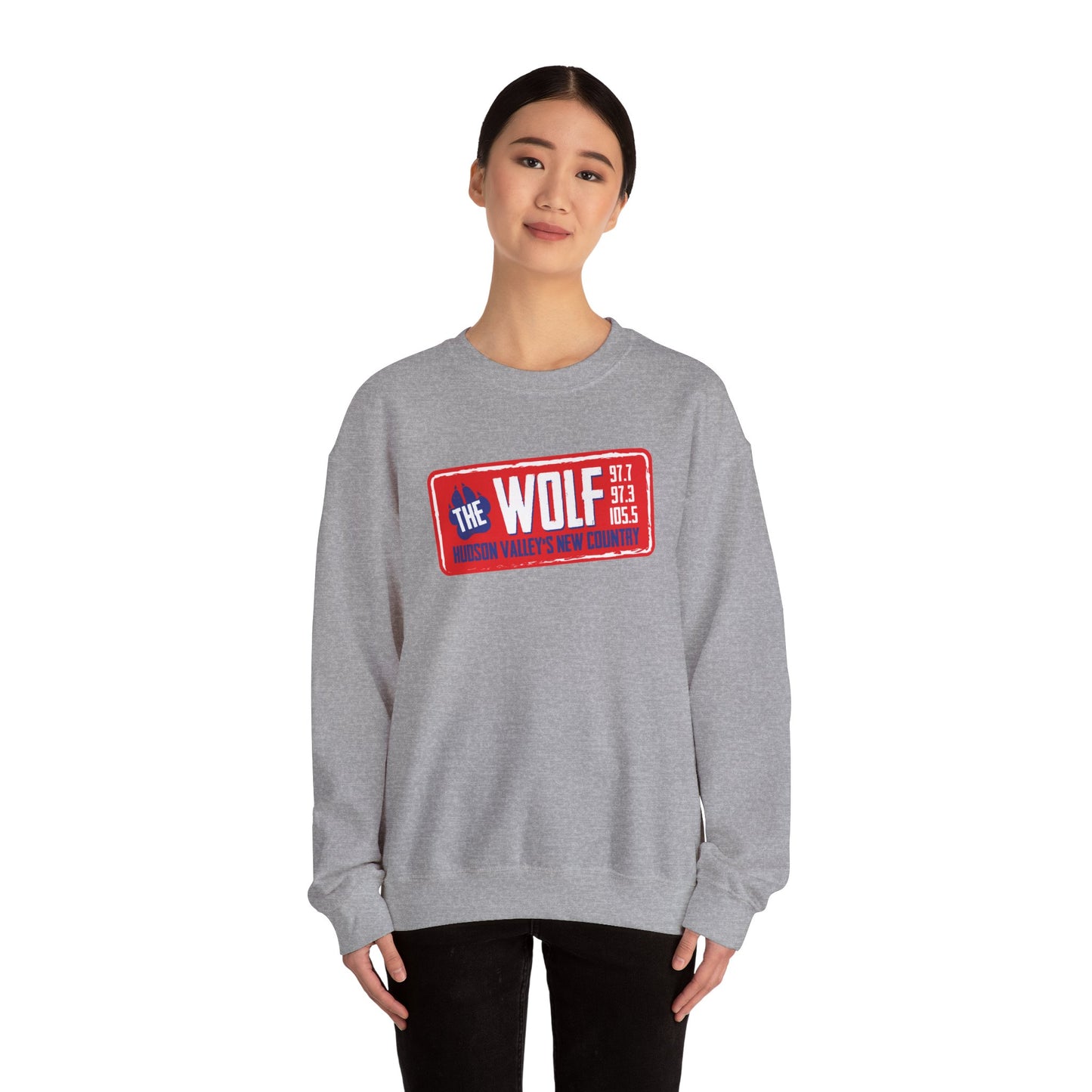 97.7/97.3 The Wolf Unisex Heavy Blend™ Crewneck Sweatshirt