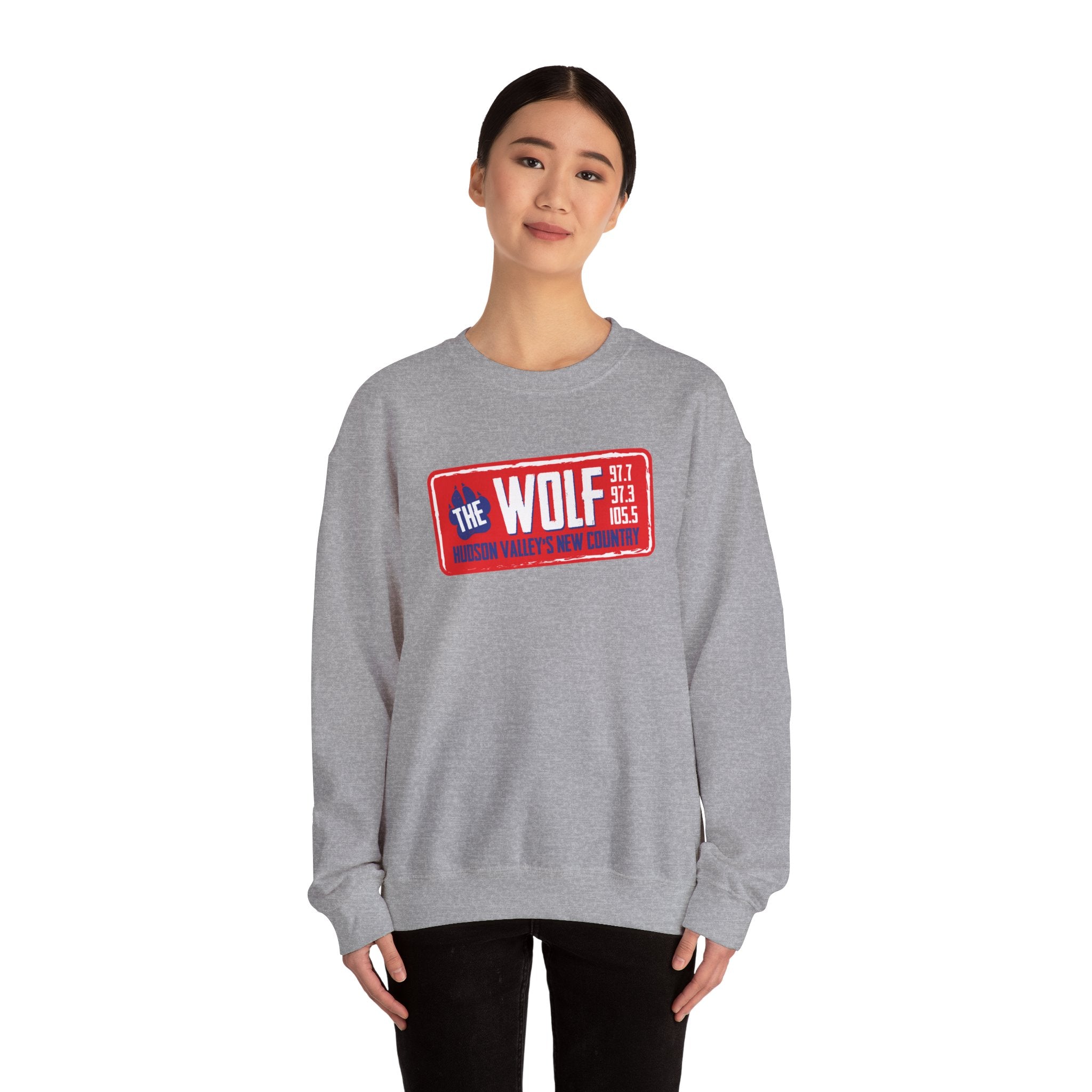 97.7/97.3 The Wolf Unisex Heavy Blend™ Crewneck Sweatshirt