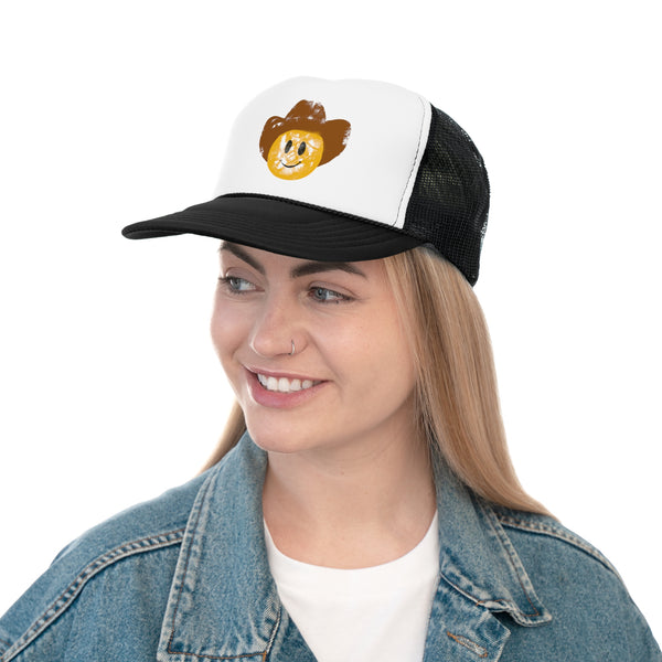 Cowboy Smiley Trucker Hat