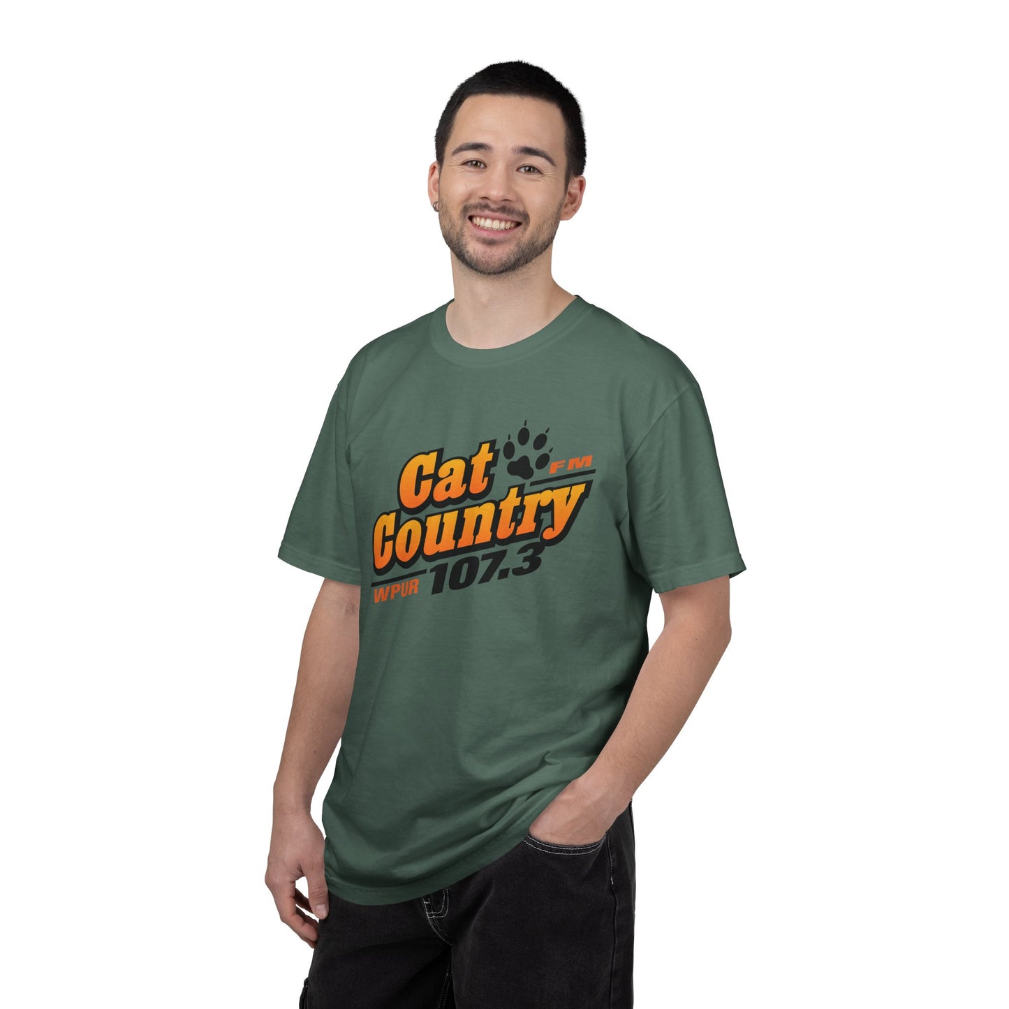 Cat Country 107.3 Unisex Garment-Dyed T-shirt