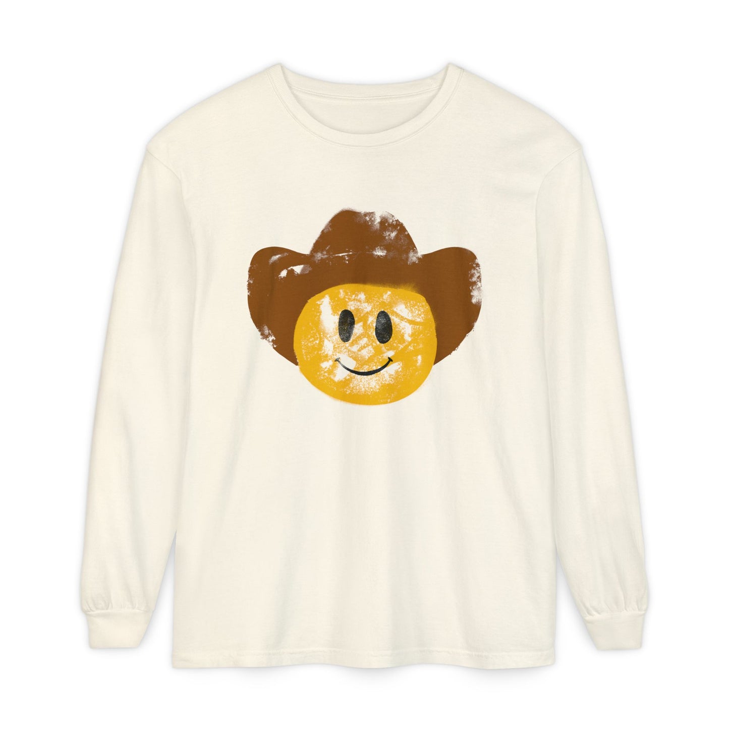 Cowboy SmileyLong Sleeve T-Shirt