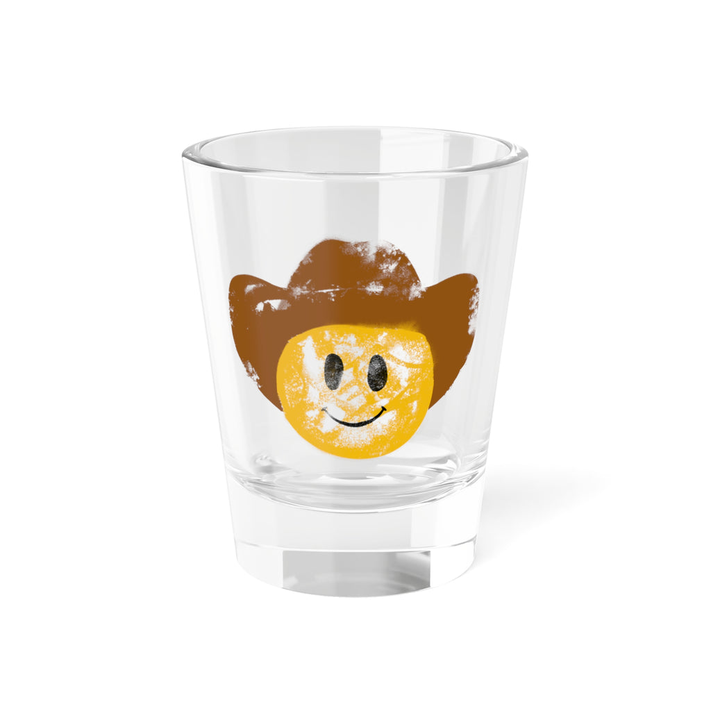 Cowboy Smiley Shot Glass